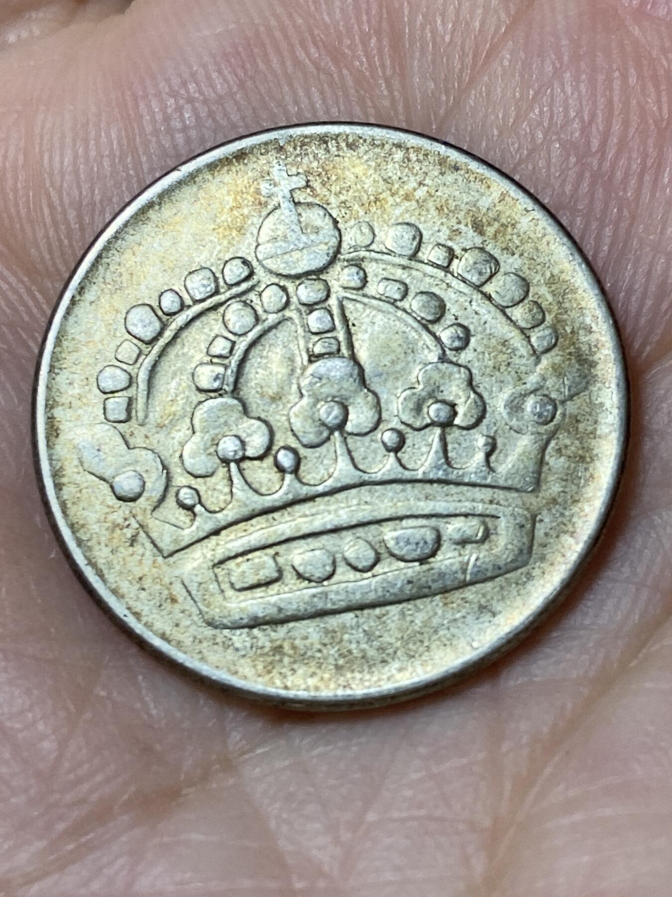 2026年第三十一场(总第二百场)英国一线回流散币新春特拍第三场(免佣金) 瑞典🇸🇪1955年50欧尔银币(古斯塔夫六世第一版，TS标，400银)