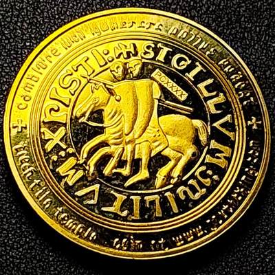 泉币菌-第196场- 新年快乐 新年第4场 本场拍品多 请提前出价 - 纪念章 马剑骑士  40×3mm 