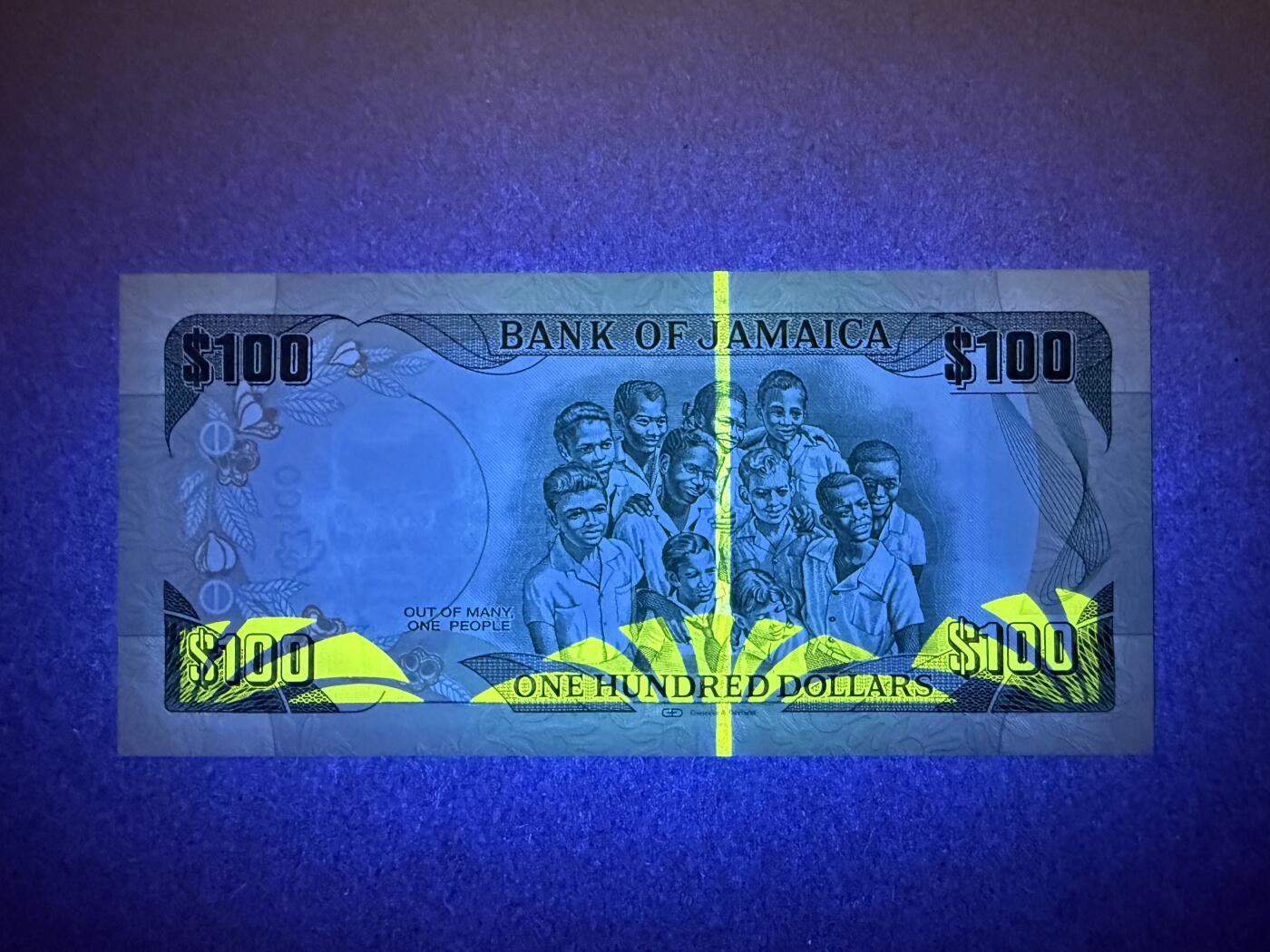 《艾美收藏》第232期-2.22周日外币靓号精品场(春节首拍) 牙买加100元 UNC 2012年 牙买加独立50周年纪念钞 无47双尾88