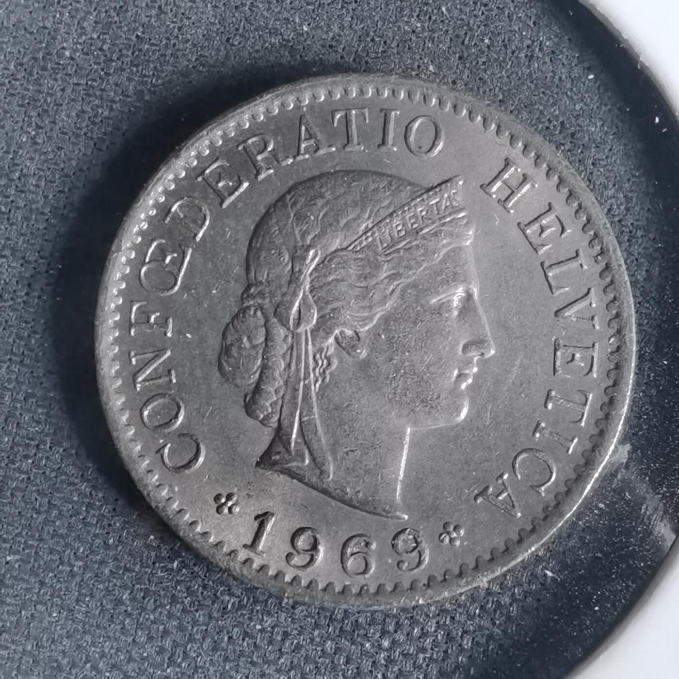 沼泽如烟--第1001场 瑞士1969年五分