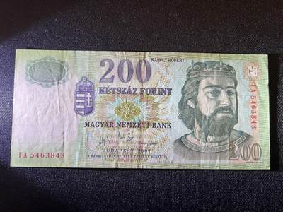世界各国纸币拍卖 - 2007年 匈牙利200福林 实物图