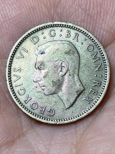 2026年第三十一场(总第二百场)英国一线回流散币新春特拍第三场(免佣金) 英国🇬🇧1946年6便士银币(乔治六世第一版关门年，500银)