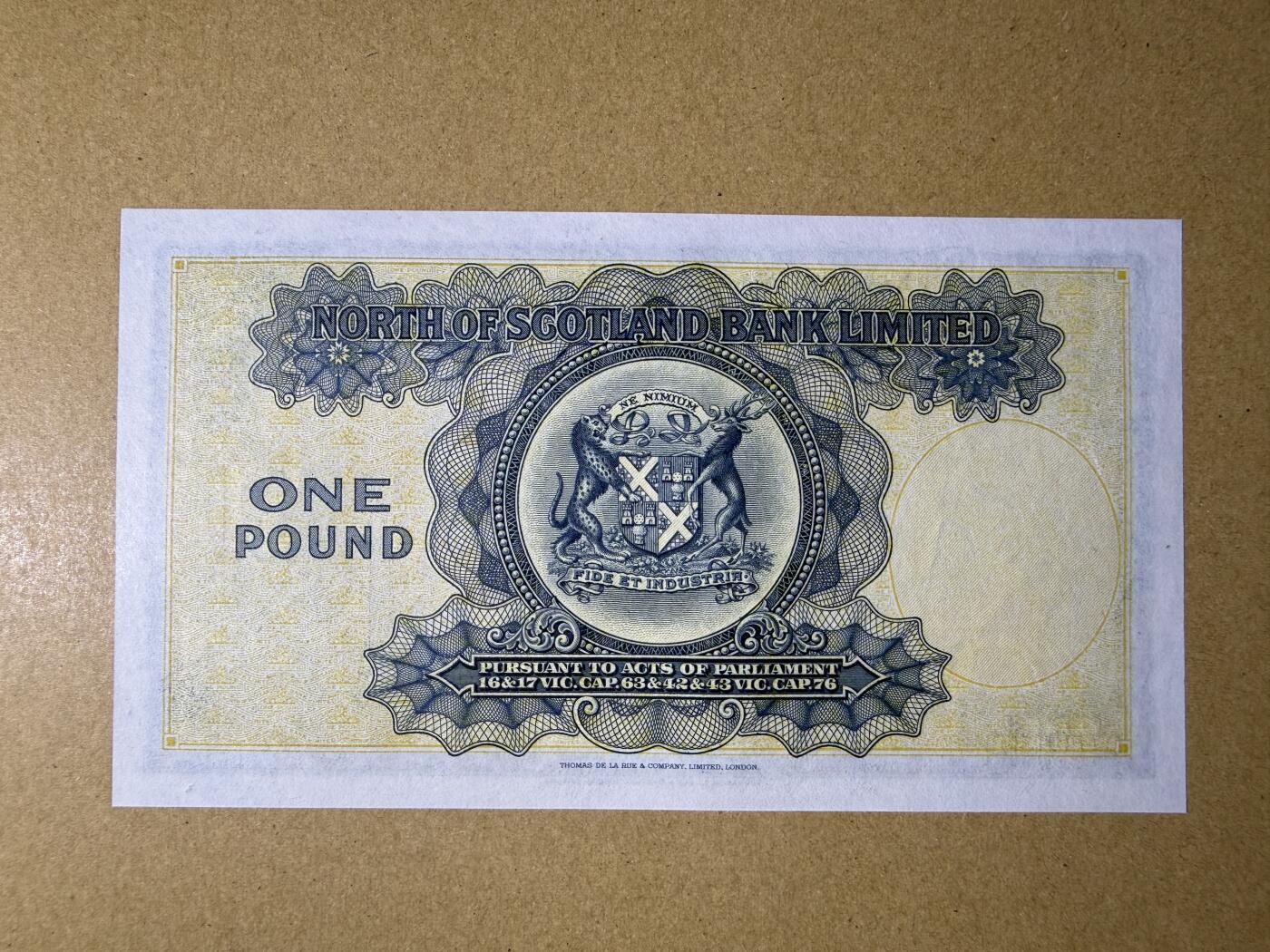 《艾美收藏》第232期-2.22周日外币靓号精品场(春节首拍) 苏格兰1镑 UNC 苏格兰北方银行 1945年早期版本