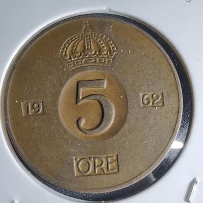 沼泽如烟--第1000场 - 瑞典1962年5欧尔