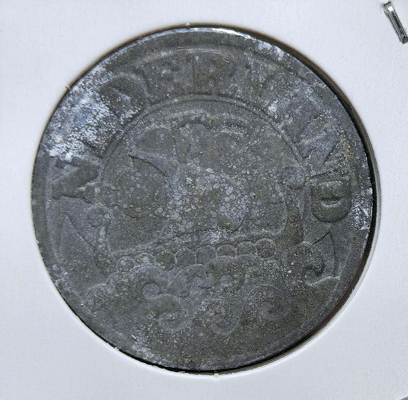 外国优质老铜币银币，周日九点倒数截拍，满百包邮，持续收拍，初八发货 荷兰1943年25分锌币，是纳粹德国占领荷兰期间的战时货币，见证了二战期间荷兰被占领、经济受困的艰难岁月。