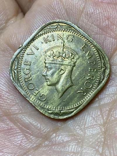 2026年第三十一场(总第二百场)英国一线回流散币新春特拍第三场(免佣金) 英属印度1943年2安娜(乔治六世第三版)