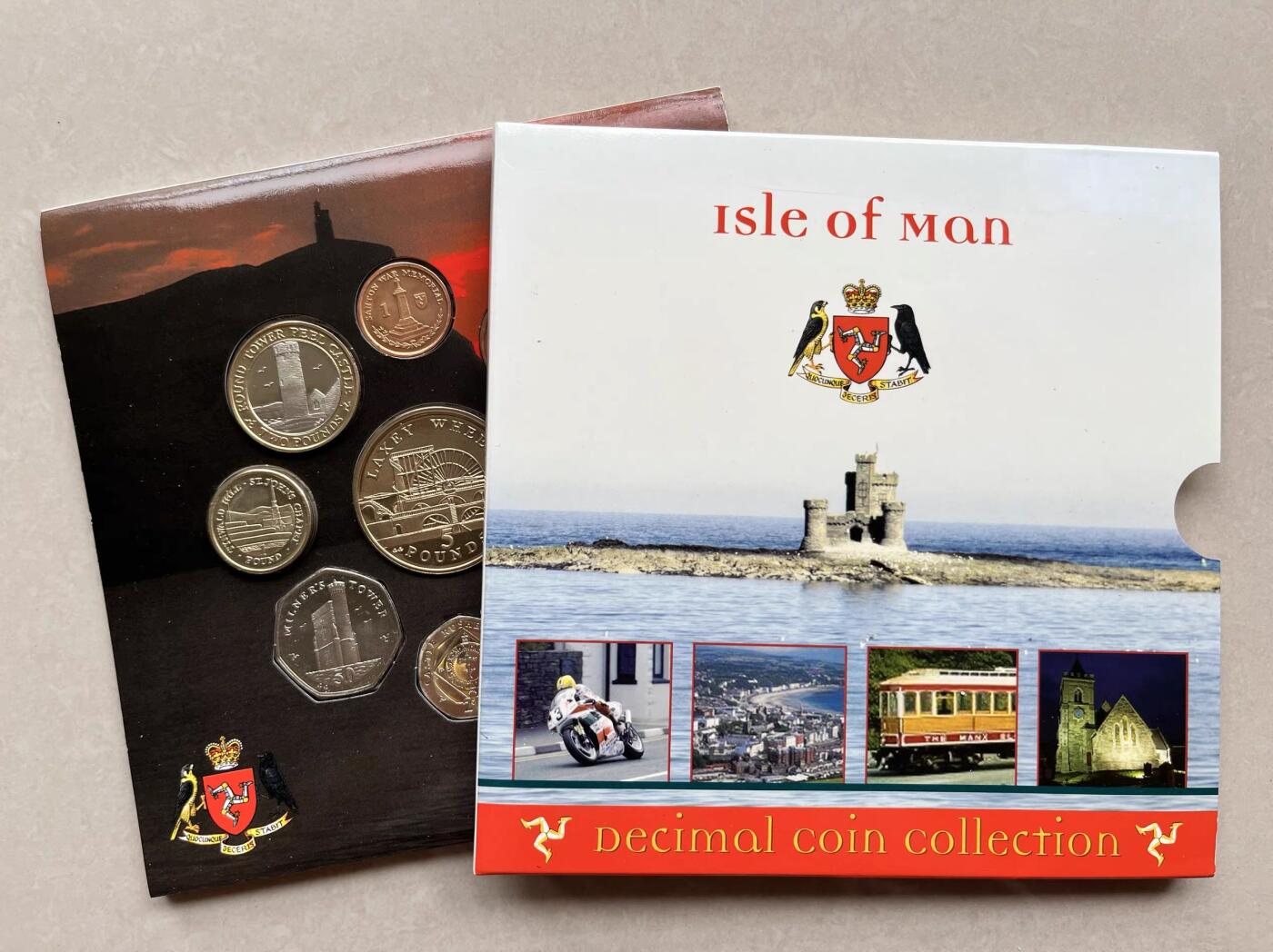 咖啡豆•收藏 2026年Feb_28th世界各国硬币套币拍卖 马恩岛 2004年 十进制 UNC未流通 珍品套币 外国硬币