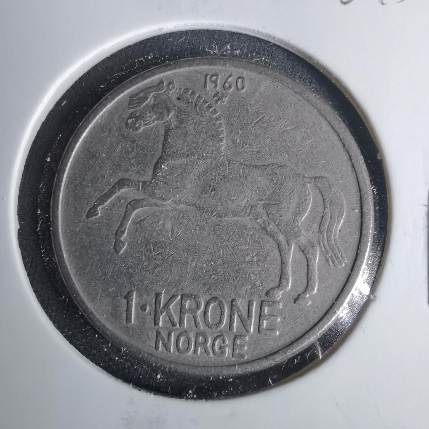 沼泽如烟--第1001场 挪威1960年1克朗