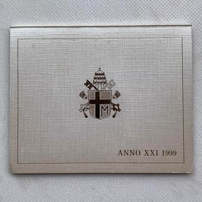 咖啡豆•收藏 2026年Feb_28th世界各国硬币套币拍卖 - 梵蒂冈 1999年 UNC未流通套币 含1000里拉银币 外国硬币