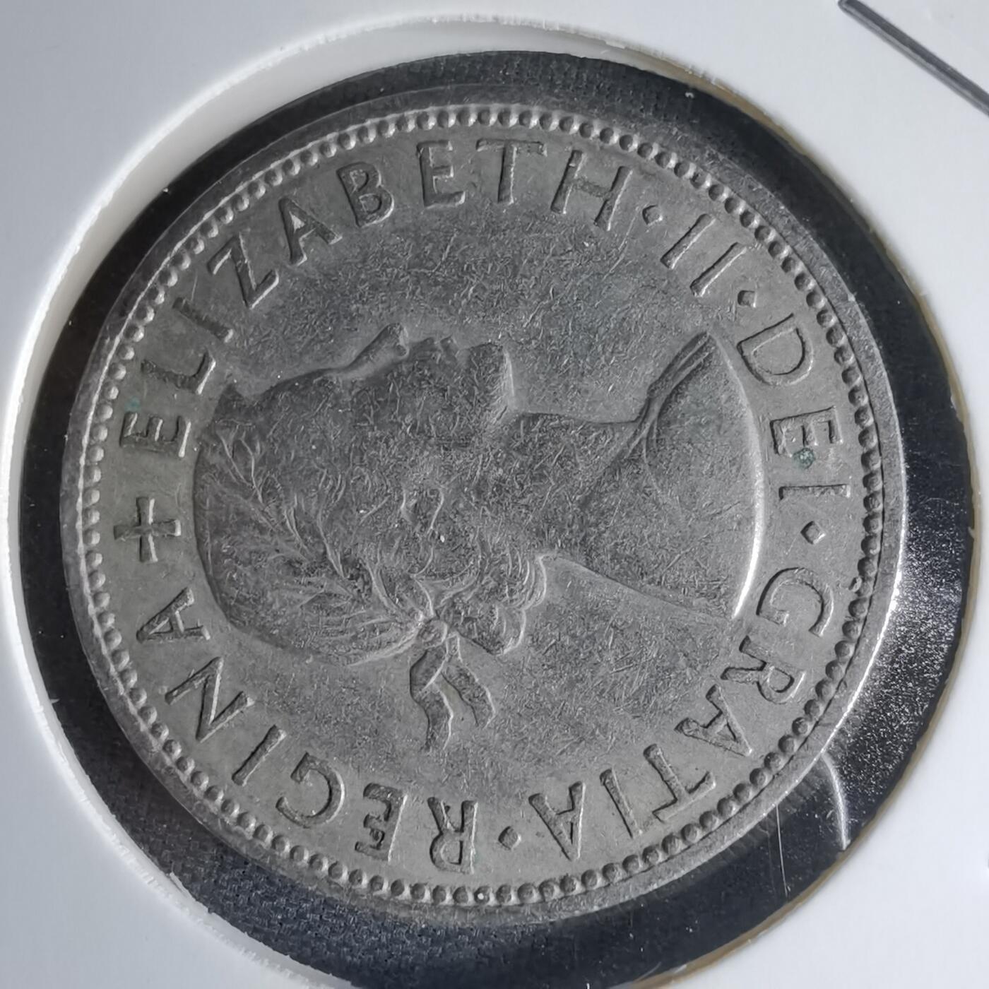 沼泽如烟--第1000场 英国1961年2先令