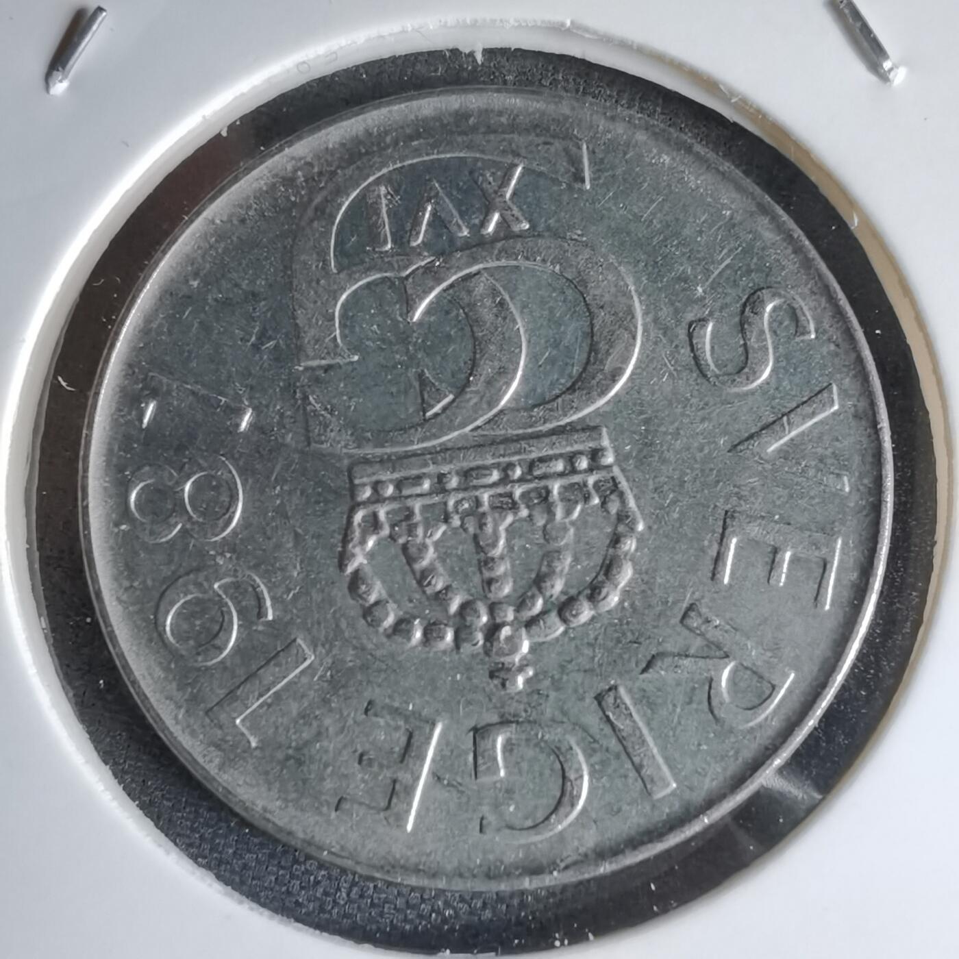 沼泽如烟--第1000场 瑞典1987年5克朗