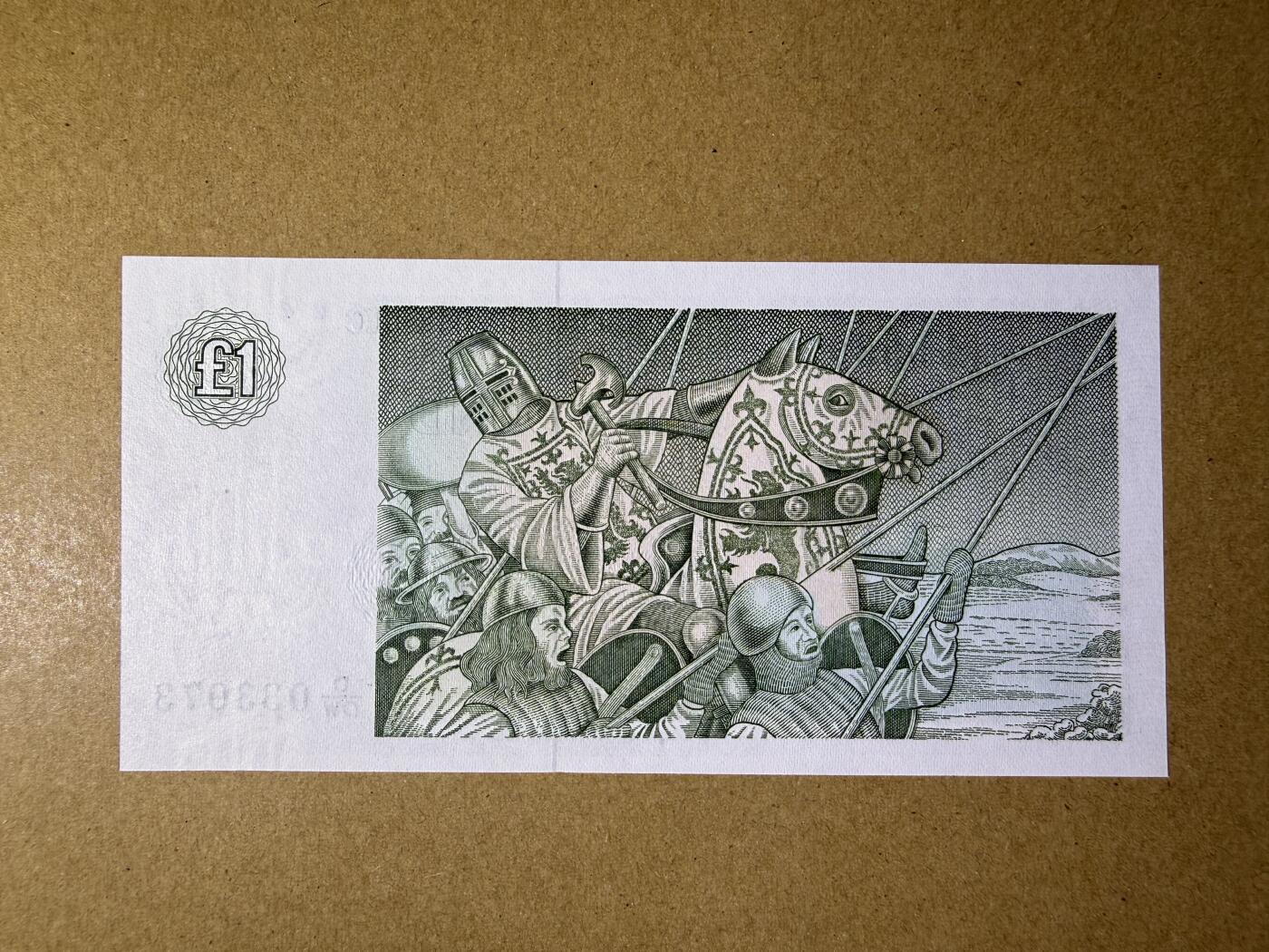 《艾美收藏》第232期-2.22周日外币靓号精品场(春节首拍) 苏格兰1镑 UNC 1988年 克莱斯戴尔银行 无4