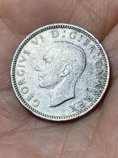 2026年第三十一场(总第二百场)英国一线回流散币新春特拍第三场(免佣金) 英国🇬🇧1946年6便士银币(乔治六世第一版关门年，500银)