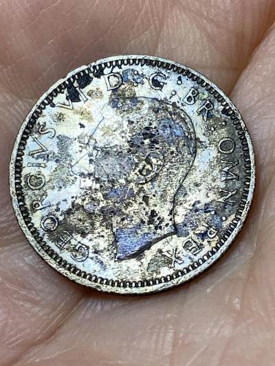 2026年第三十一场(总第二百场)英国一线回流散币新春特拍第三场(免佣金) 英国🇬🇧1945年6便士银币(乔治六世第一版，500银)