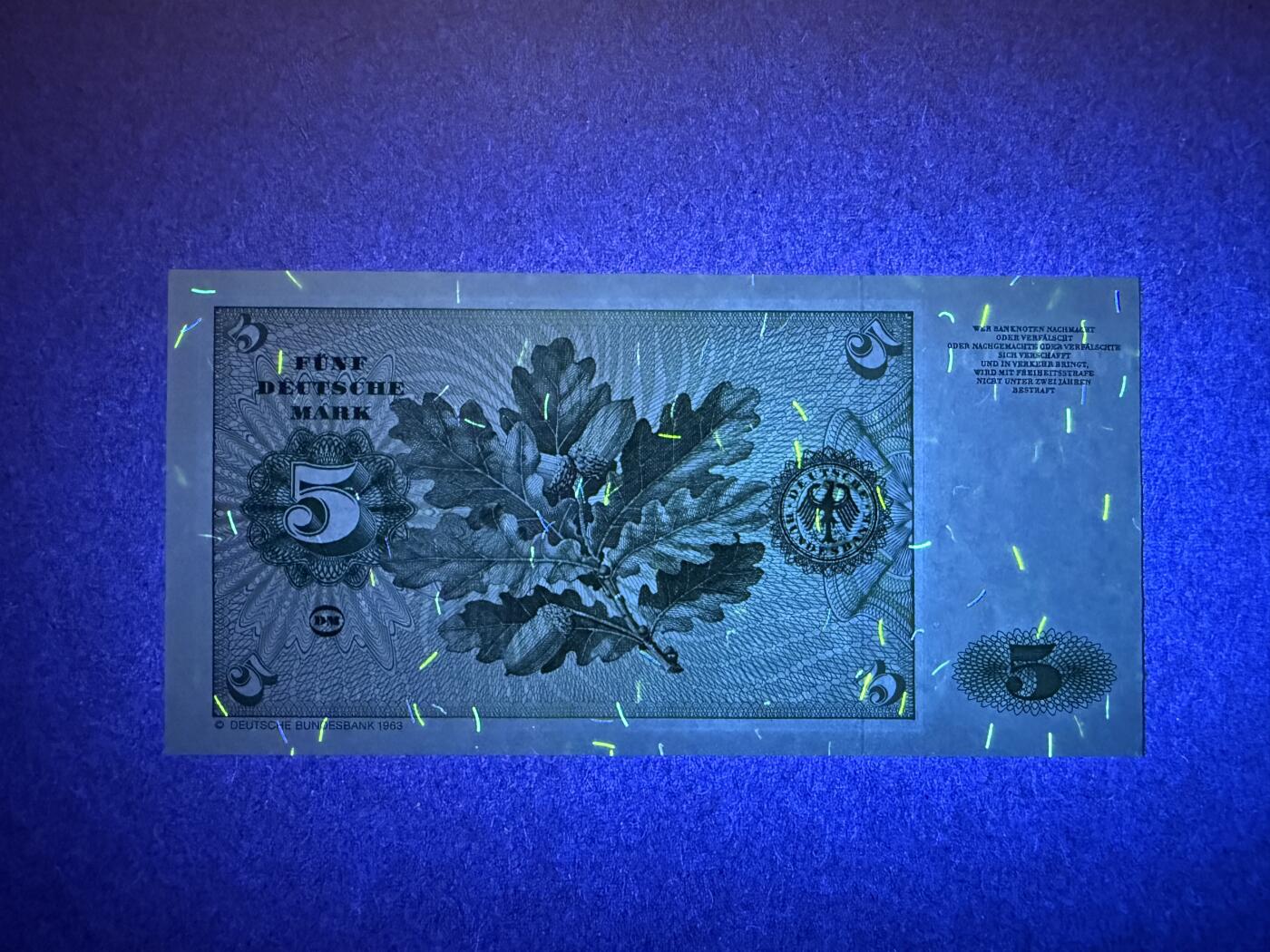 《艾美收藏》第232期-2.22周日外币靓号精品场(春节首拍) 豹子号 德国5马克 UNC 1980年 无47豹子号