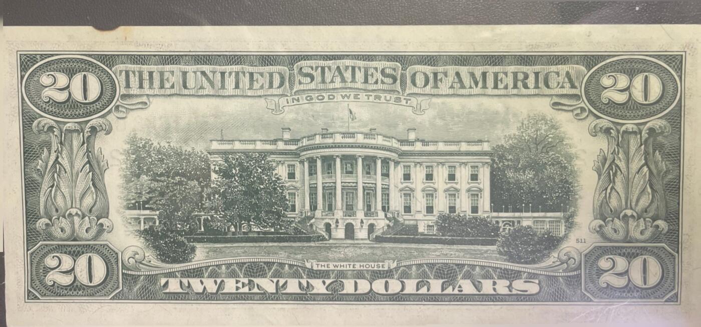 回流0301  1977年版20美元（¥138元）联邦储备券 纽约联邦储备银行（字母“B”，数字标识“2”）