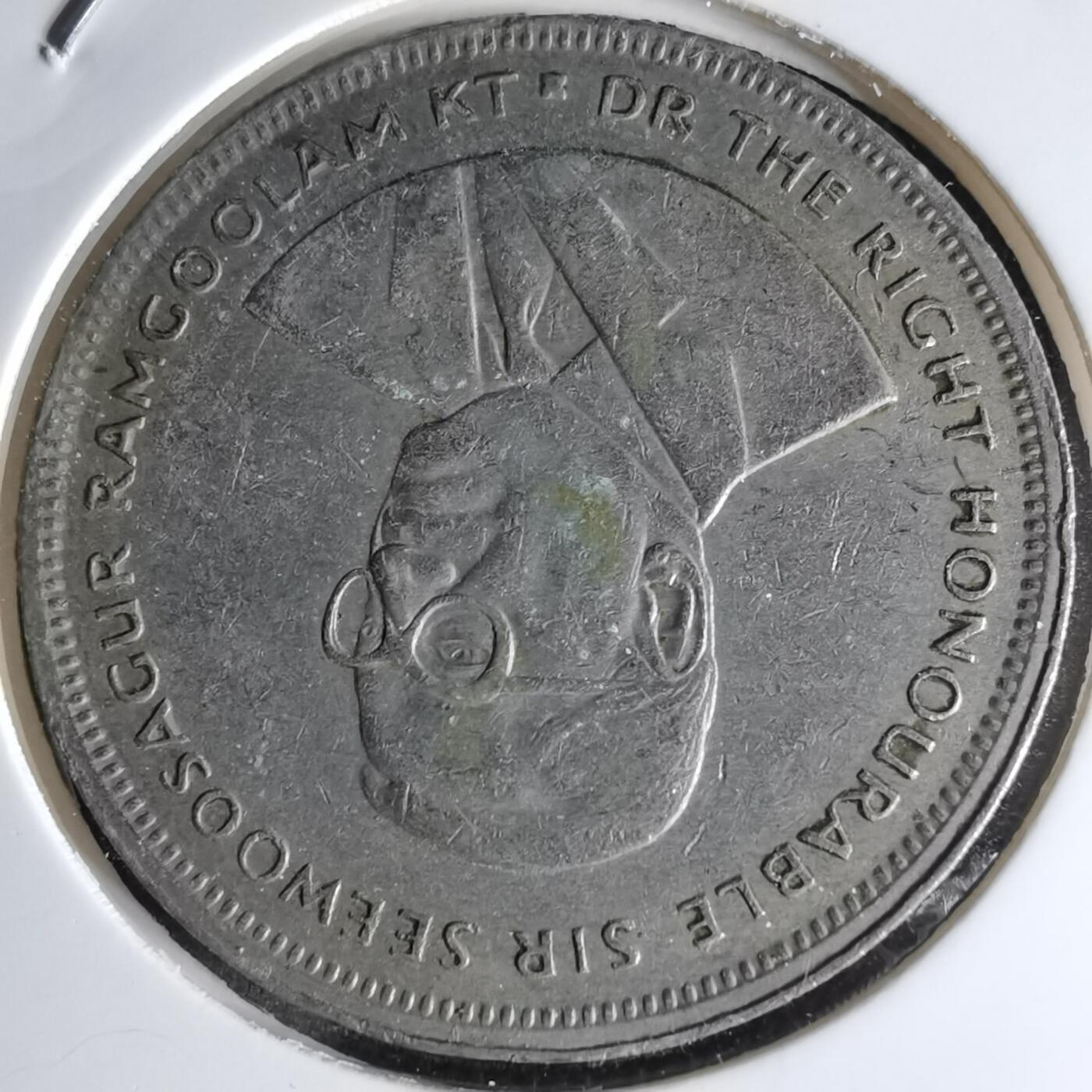 沼泽如烟--第1000场 毛里求斯1991年5卢比