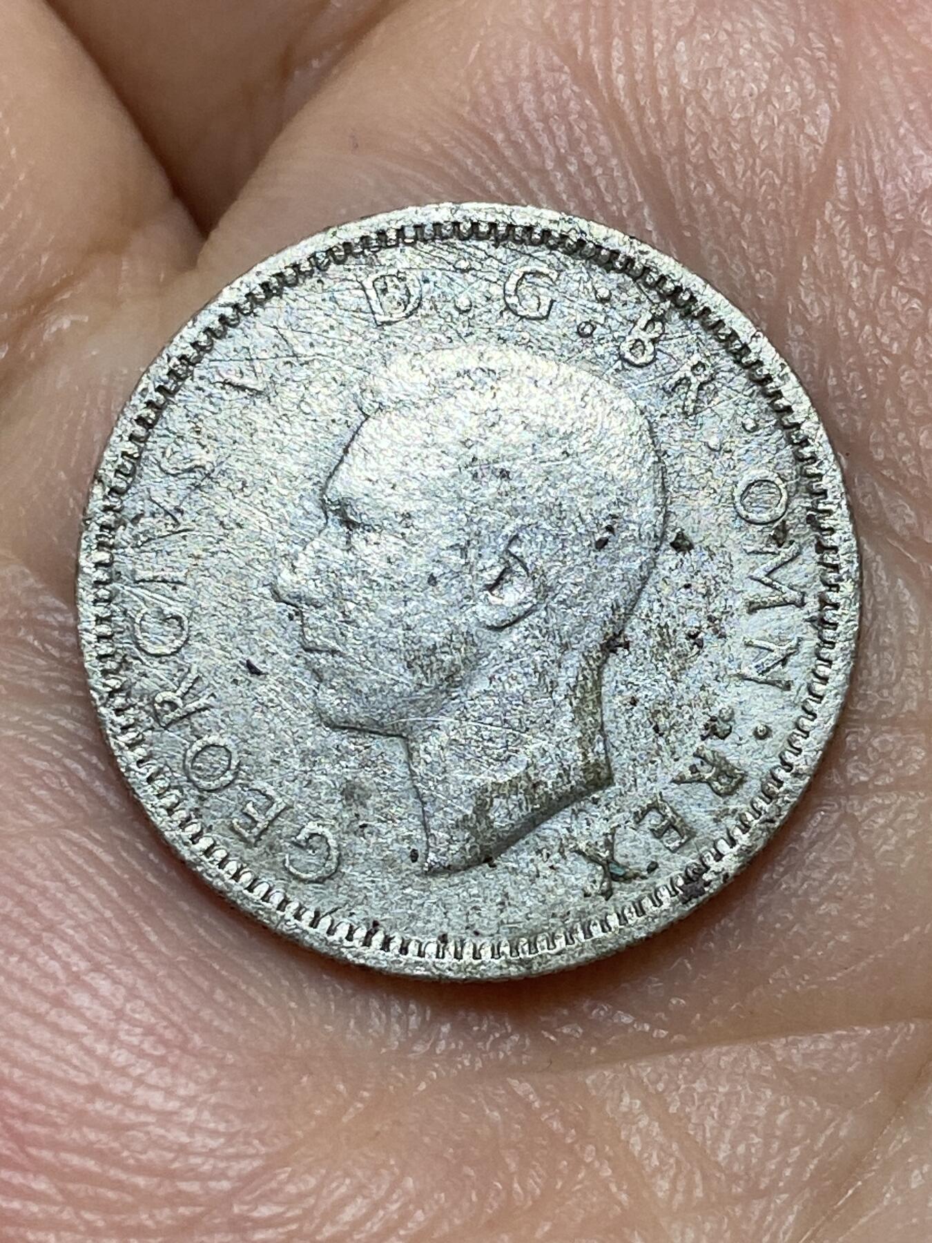 2026年第三十一场(总第二百场)英国一线回流散币新春特拍第三场(免佣金) 英国🇬🇧1941年6便士银币(乔治六世第一版，500银)