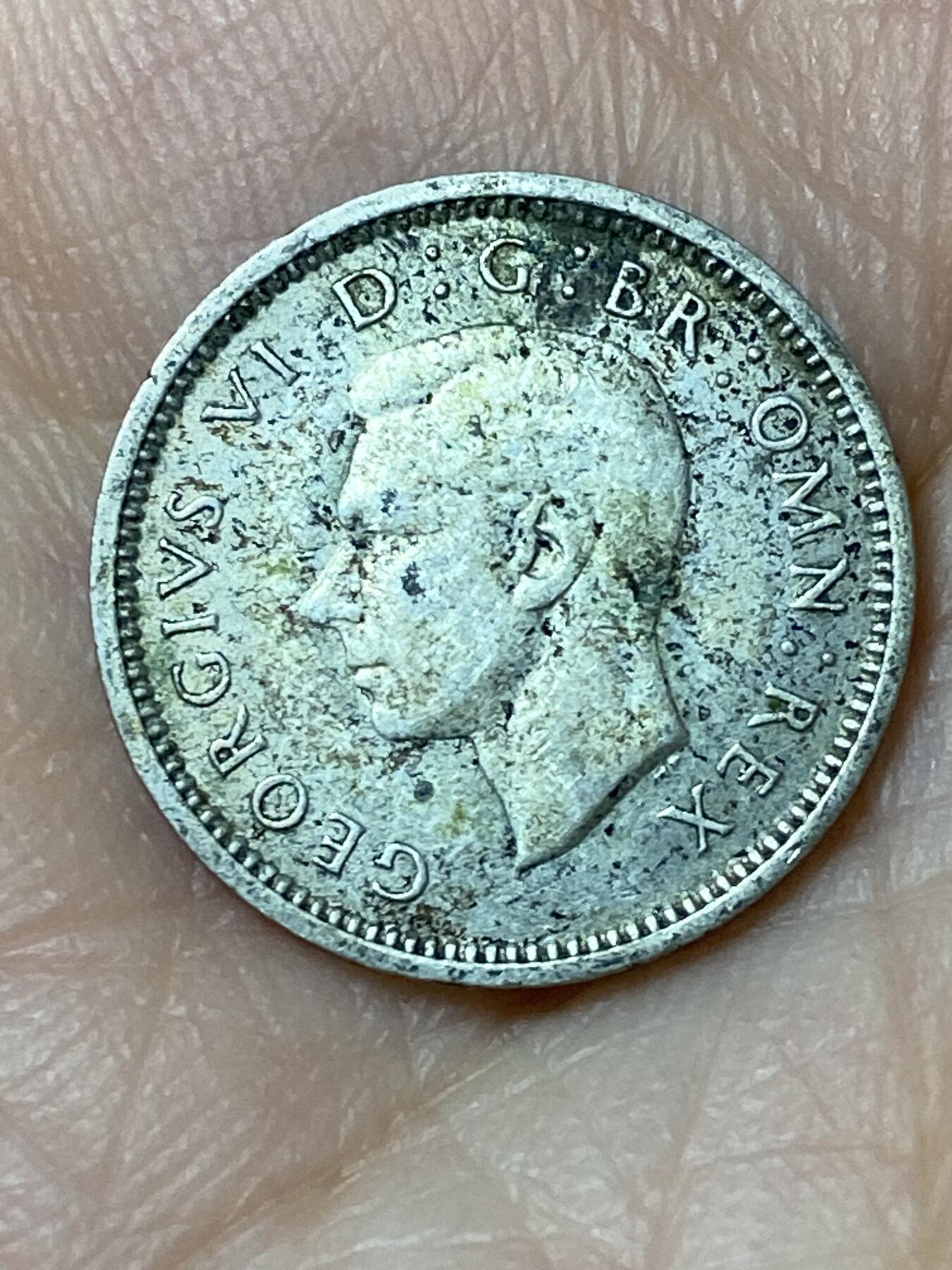 2026年第三十一场(总第二百场)英国一线回流散币新春特拍第三场(免佣金) 英国🇬🇧1938年3便士银币(乔治六世第一版，500银)