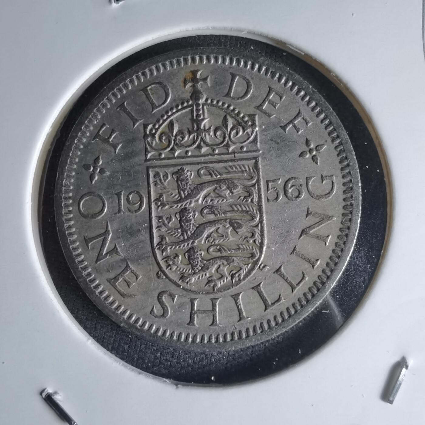 沼泽如烟--第1000场 英国1956年1先令