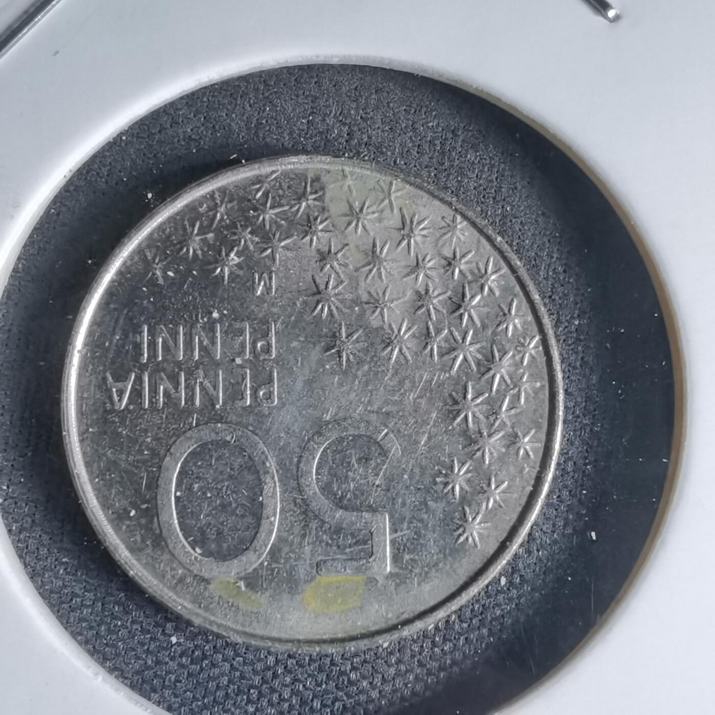 沼泽如烟--第1000场 芬兰1991年50芬尼