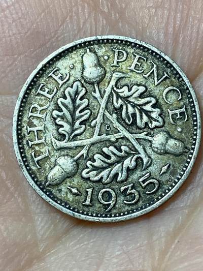 2026年第三十一场(总第二百场)英国一线回流散币新春特拍第三场(免佣金) - 英国🇬🇧1935年3便士银币(乔治五世第四版，500银)