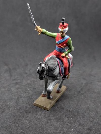 凯旋世界勋赏（持续上新中）（第22期新年大拍）（欢迎送拍）（对拍品有疑问请询问客服，不接受到手刀，出价默认拍品品相。请认真阅读拍卖规则！出价默认已认可！）（收到货请录制开箱视频，无视频概不处理问题。） - 拿破仑战争时期法国马穆鲁克骑兵（Mameluk）的兵人模型