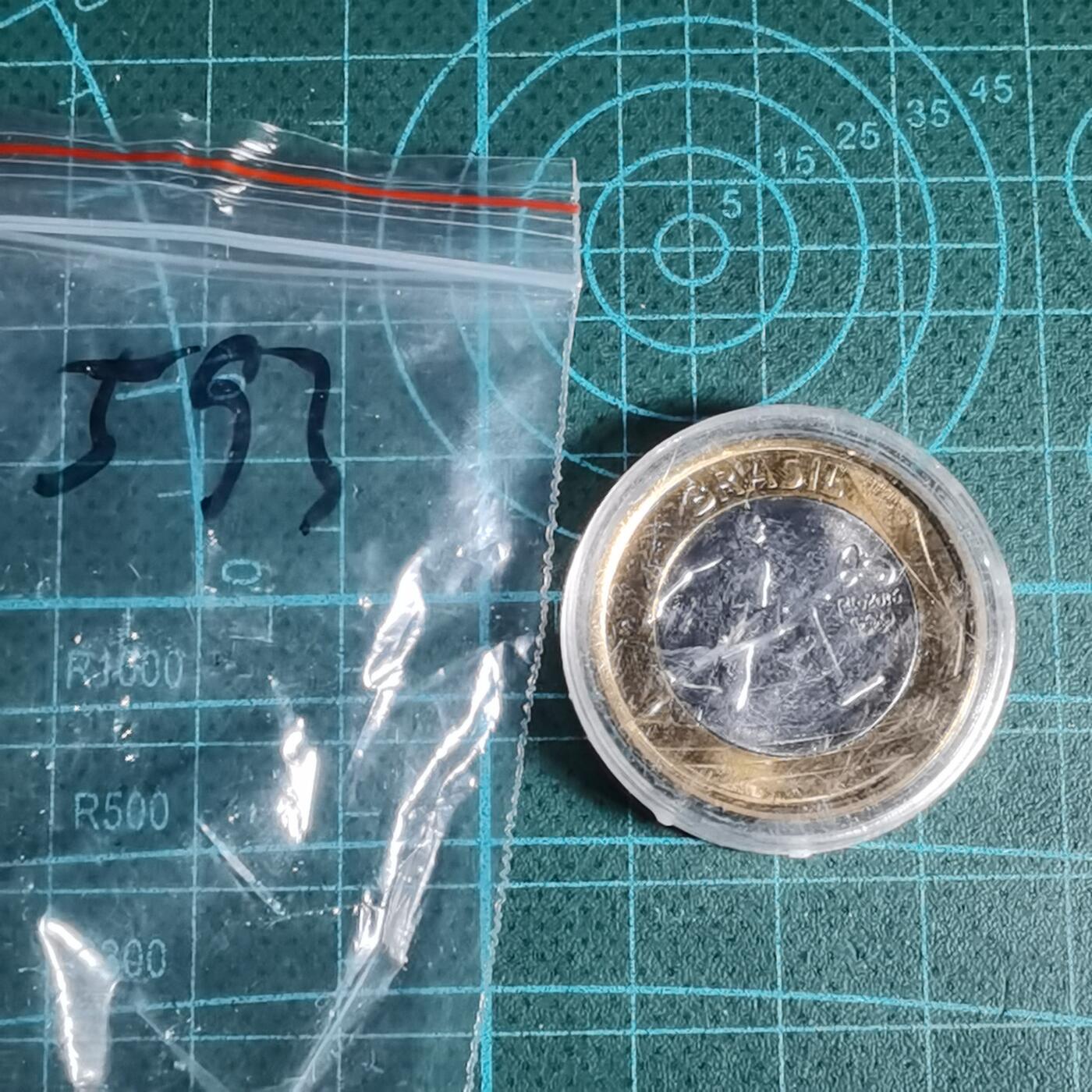 沼泽如烟--第1001场 巴西2014年1瑞尔纪念币