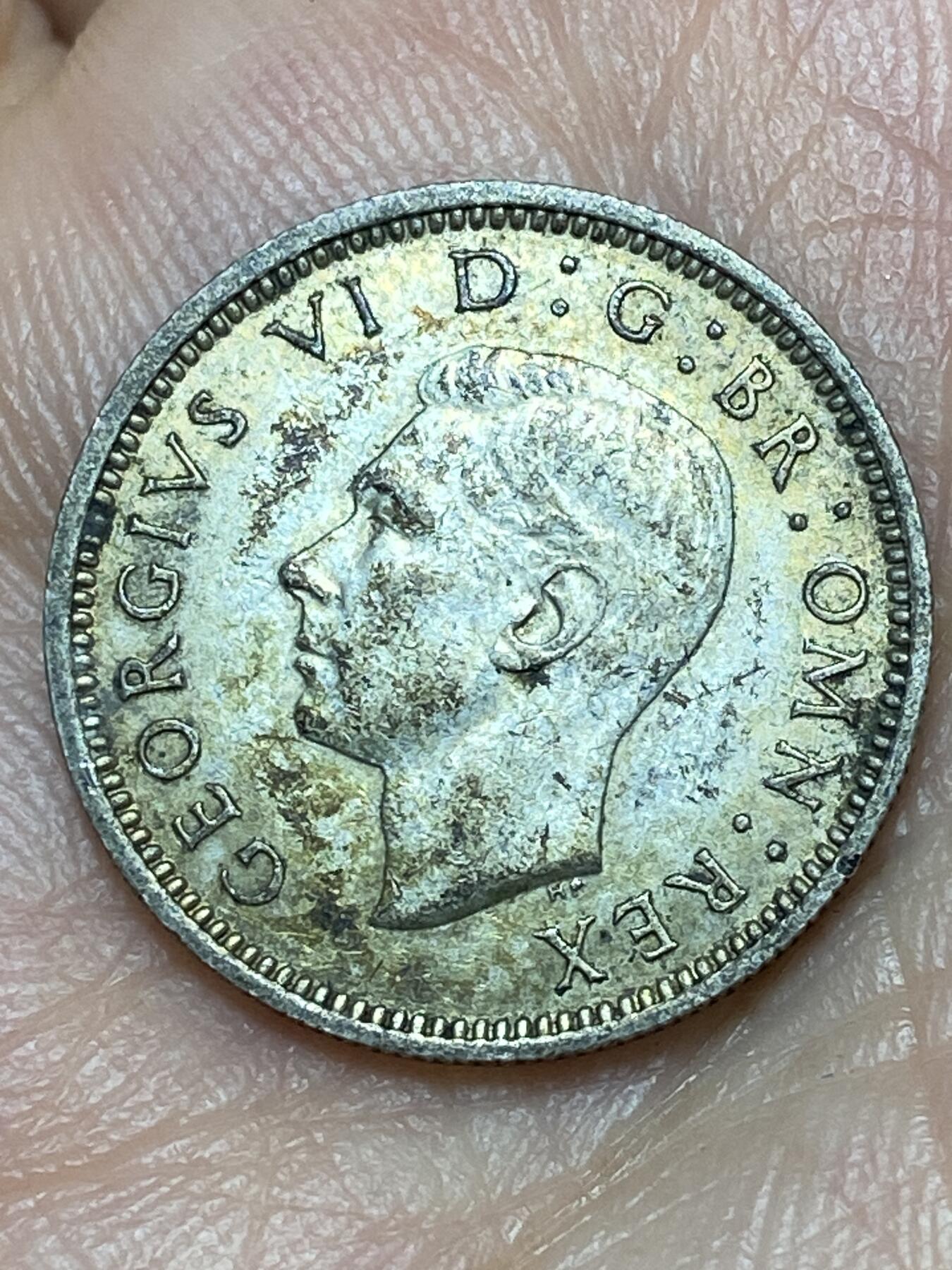 2026年第三十一场(总第二百场)英国一线回流散币新春特拍第三场(免佣金) 英国🇬🇧1941年6便士银币(乔治六世第一版，500银)