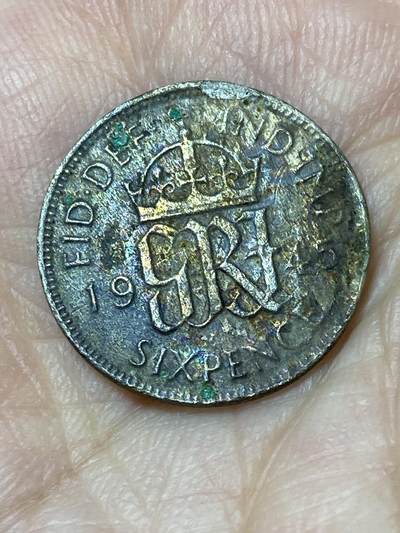 2026年第三十一场(总第二百场)英国一线回流散币新春特拍第三场(免佣金) - 英国🇬🇧1945年6便士银币(乔治六世第一版，500银)