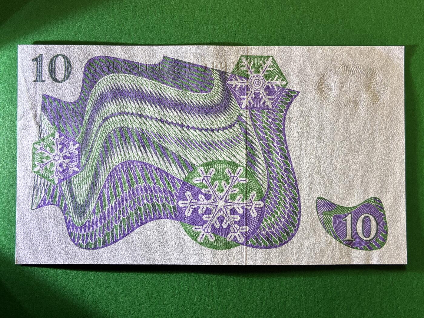 咖啡豆•收藏 2026年Feb_27th世界各国纸币拍卖 瑞典 1977年 10克朗 全新UNC 外国纸币