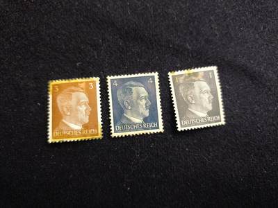 云宸嘉赏-勋臻佳藏新年快速场次（快拍 低佣 一元一手）（新年期间快递正常发） - 德意志第三帝国 元首头像票一组 原胶 赠友佳品