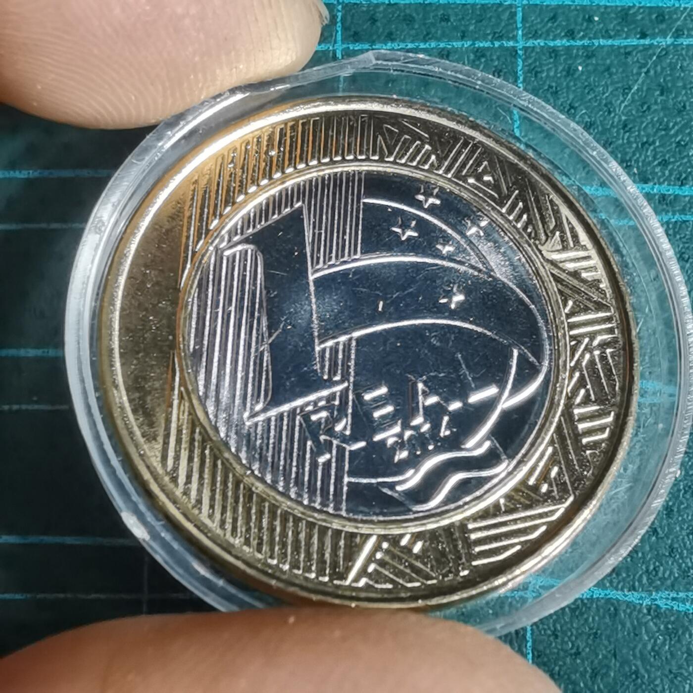 沼泽如烟--第1001场 巴西2014年1瑞尔纪念币