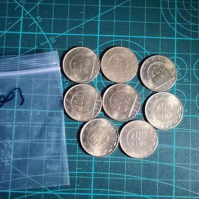 沼泽如烟--第1001场 - 意大利200里拉八枚