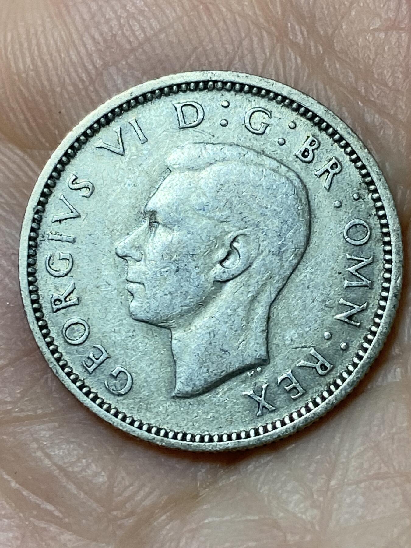 2026年第三十一场(总第二百场)英国一线回流散币新春特拍第三场(免佣金) 英国🇬🇧1946年6便士银币(乔治六世第一版关门年，500银)