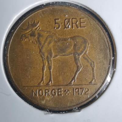 沼泽如烟--第1001场 - 挪威1972年5欧尔