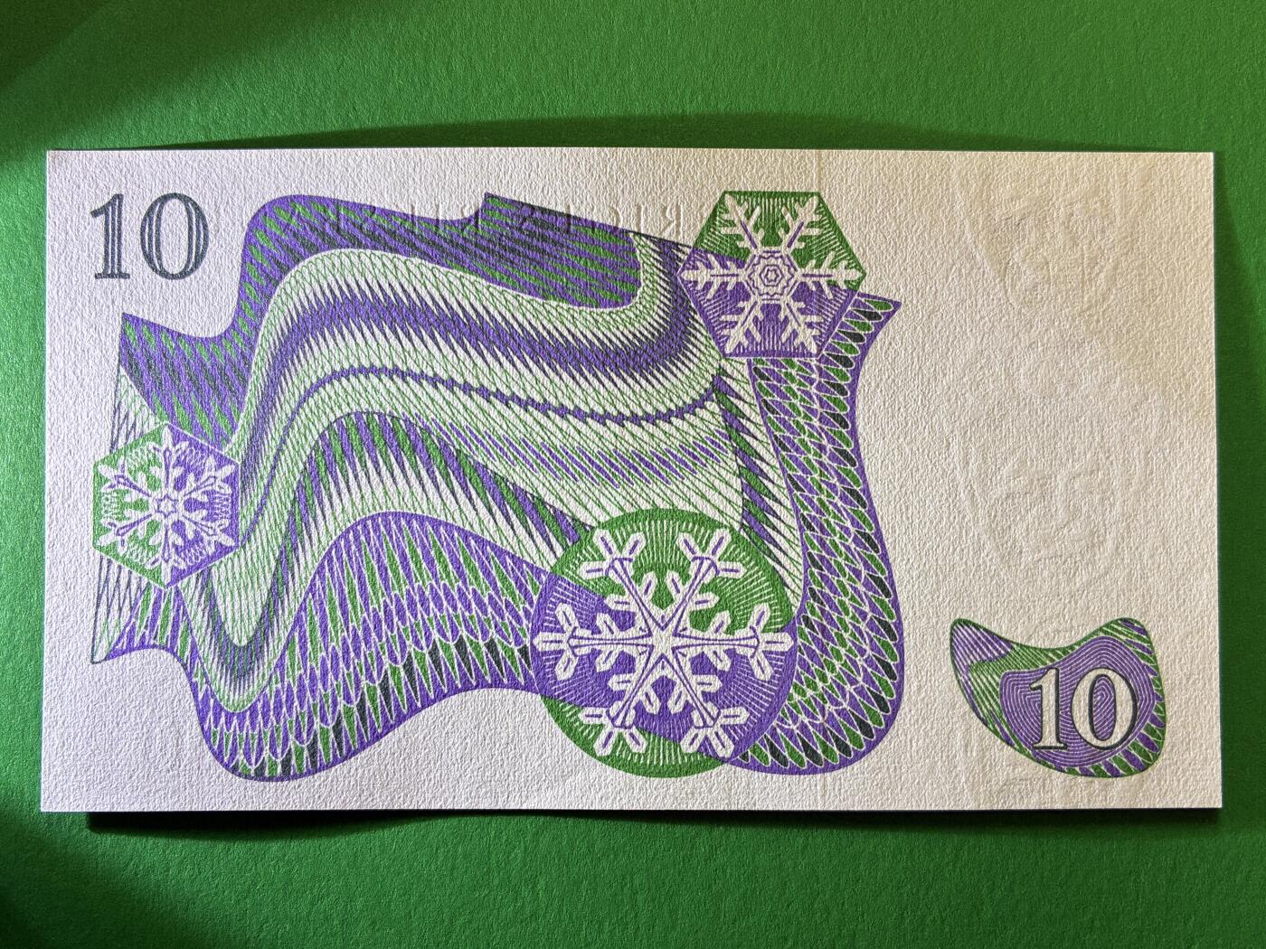 咖啡豆•收藏 2026年Feb_27th世界各国纸币拍卖 瑞典 1983年 10克朗 全新UNC 外国纸币