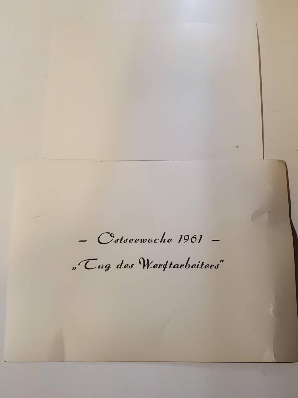 韵星假日军品类拍卖第42期 -- Rimey Holidays Militaria Auction 42 苏联劳动节纪念明信片、民主德国1961船舰大照片 原片非后洗