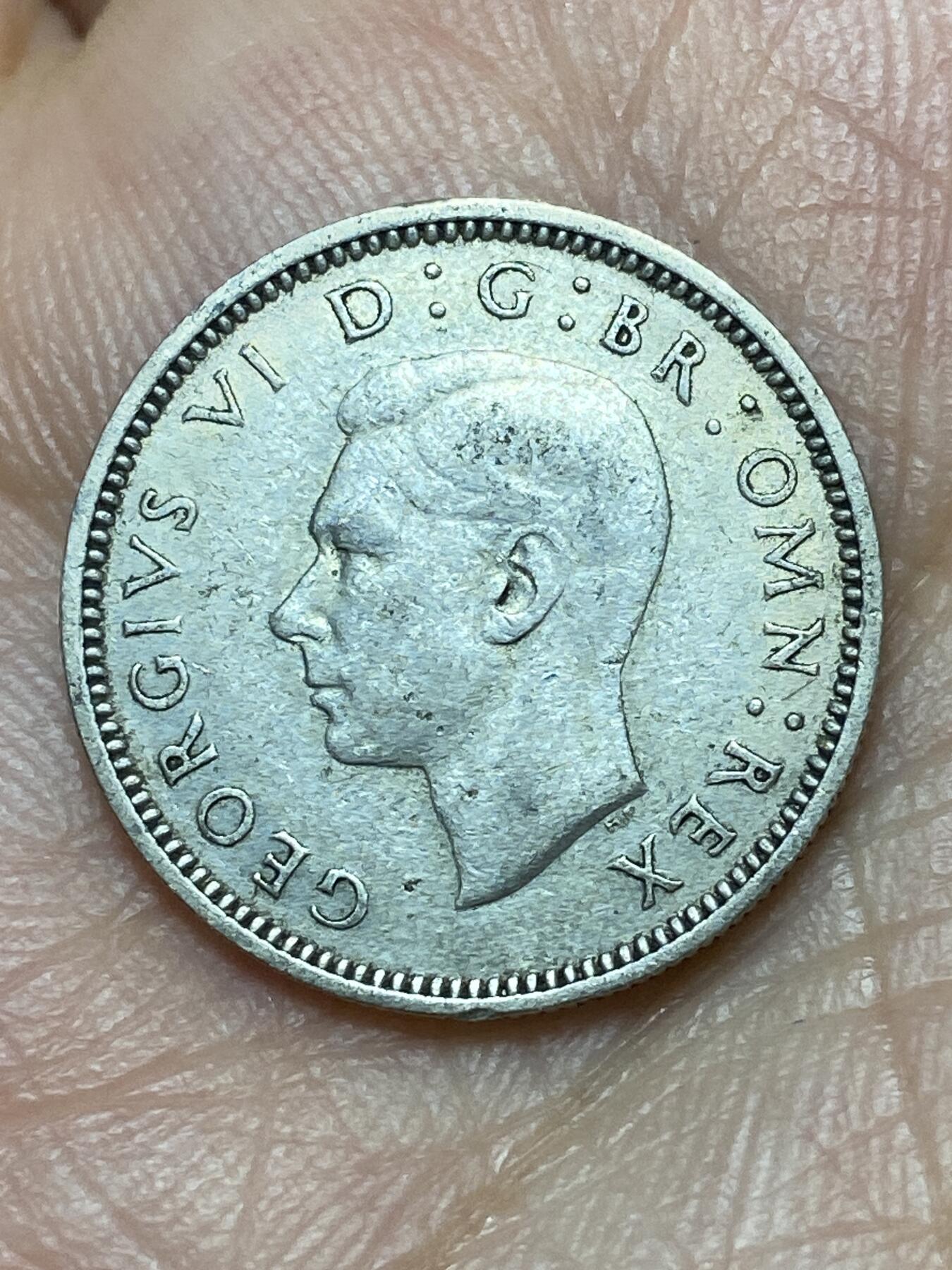 2026年第三十一场(总第二百场)英国一线回流散币新春特拍第三场(免佣金) 英国🇬🇧1941年6便士银币(乔治六世第一版，500银)