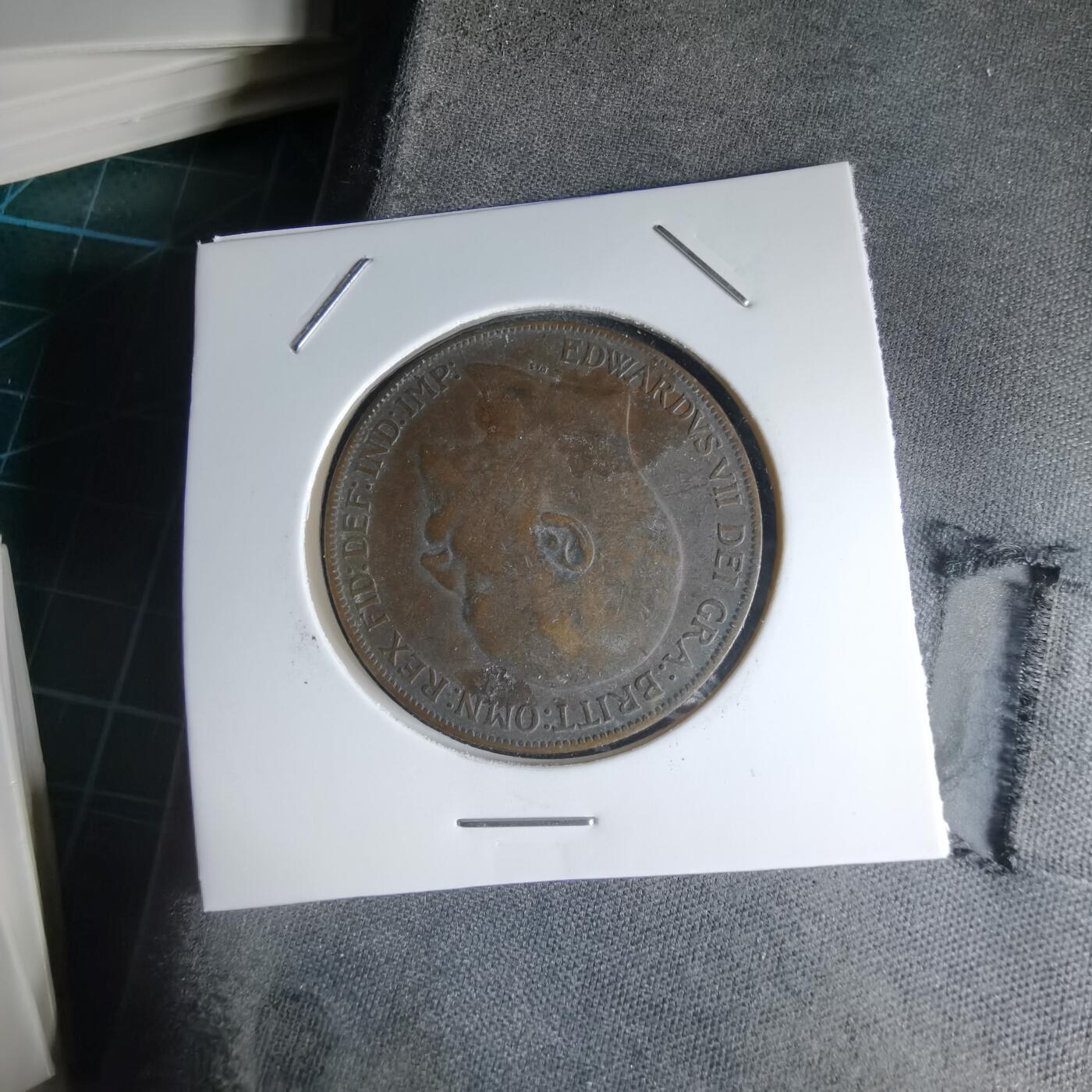 沼泽如烟--第1000场 英国1908年1便士