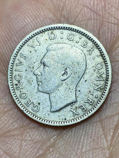 2026年第三十一场(总第二百场)英国一线回流散币新春特拍第三场(免佣金) 英国🇬🇧1941年6便士银币(乔治六世第一版，500银)