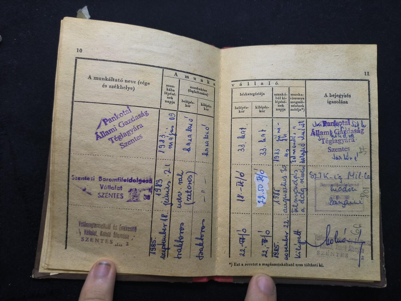 云宸嘉赏-勋臻佳藏新年快速场次（快拍 低佣 一元一手）（新年期间快递正常发） 匈牙利人民共和国职工劳动档案 持证人：Pohner János（波纳・亚诺什） 详细看简介