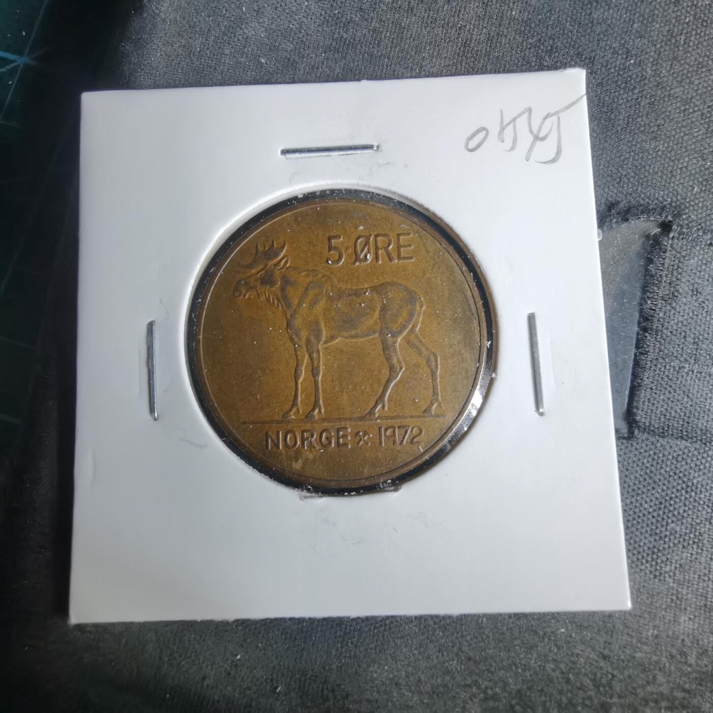 沼泽如烟--第1001场 挪威1972年5欧尔