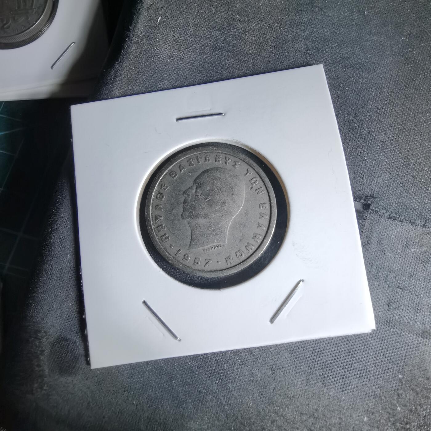 沼泽如烟--第1000场 希腊1957年2德拉克马