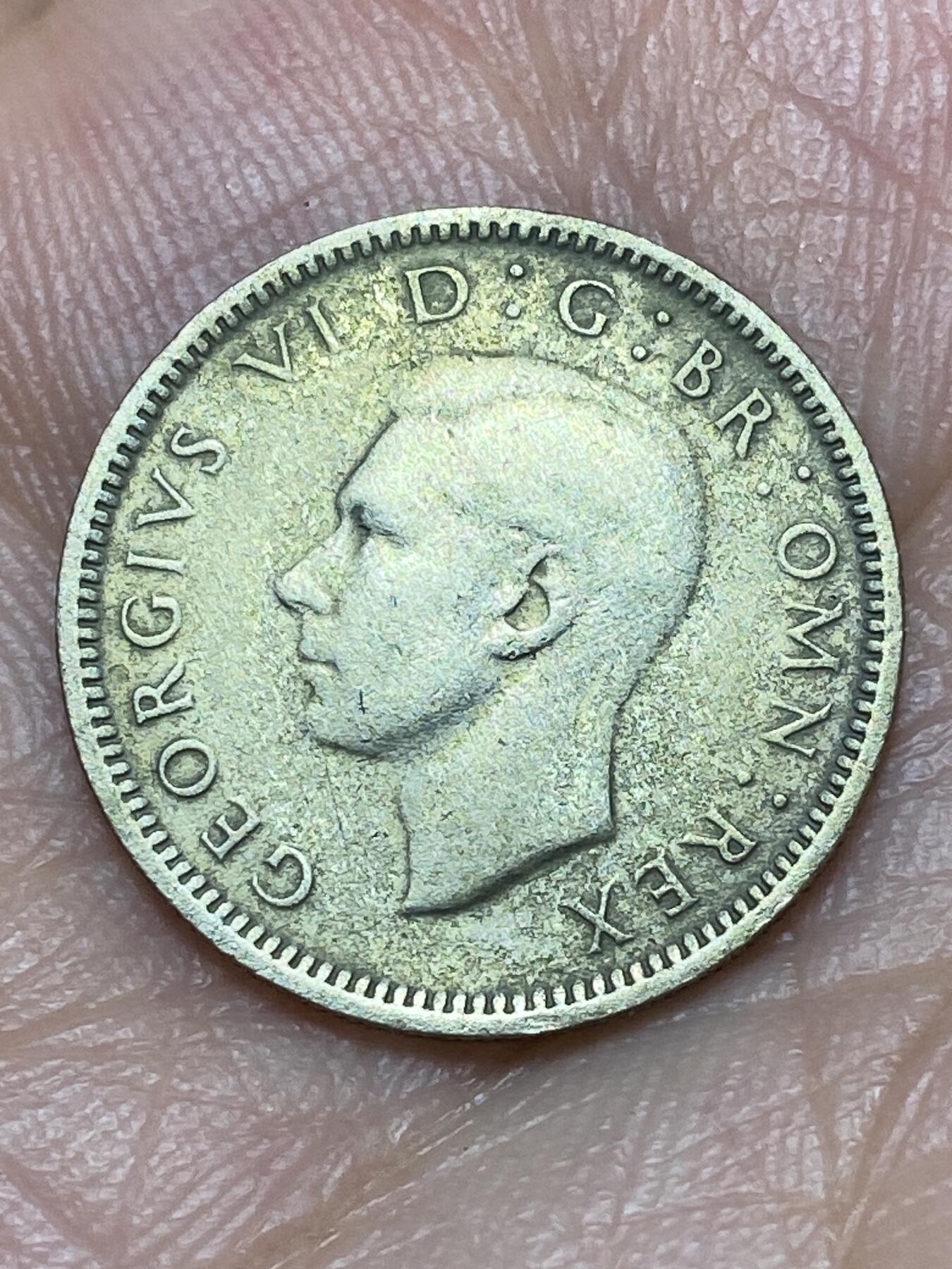 2026年第三十一场(总第二百场)英国一线回流散币新春特拍第三场(免佣金) 英国🇬🇧1944年6便士银币(乔治六世第一版，500银)