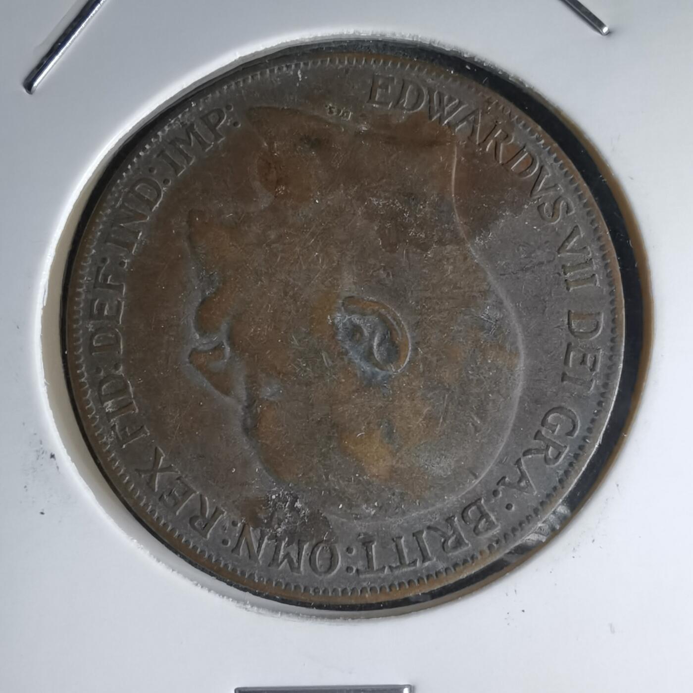 沼泽如烟--第1000场 英国1908年1便士