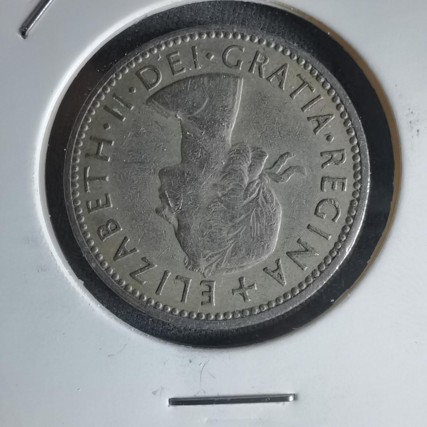 沼泽如烟--第1000场 英国1956年1先令