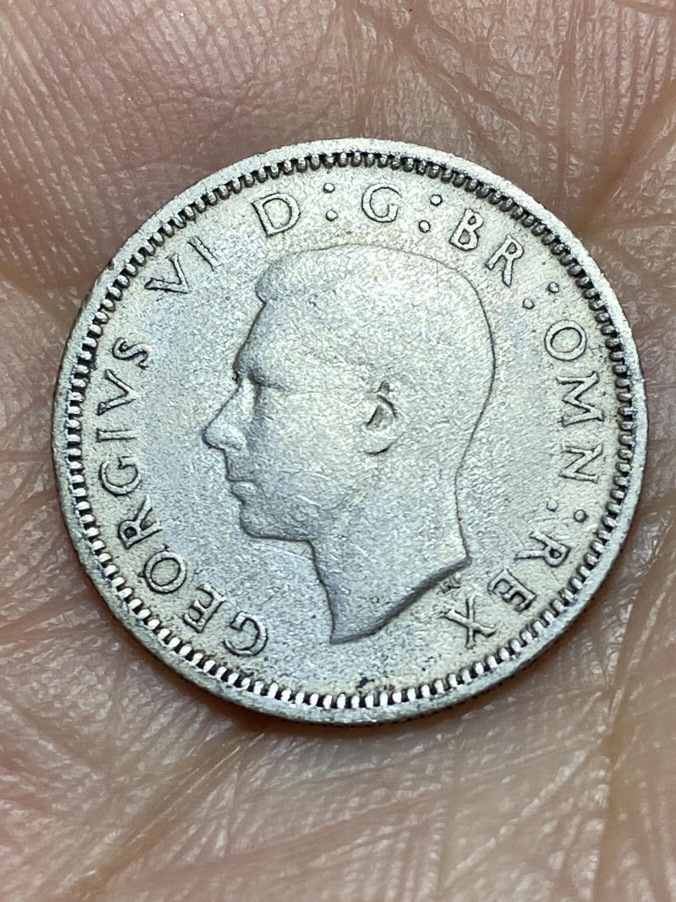 2026年第三十一场(总第二百场)英国一线回流散币新春特拍第三场(免佣金) 英国🇬🇧1940年6便士银币(乔治六世第一版，500银)