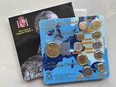 咖啡豆•收藏 2026年Feb_28th世界各国硬币套币拍卖 - 欧盟十国 UNC未流通封装套币辅币 外国硬币