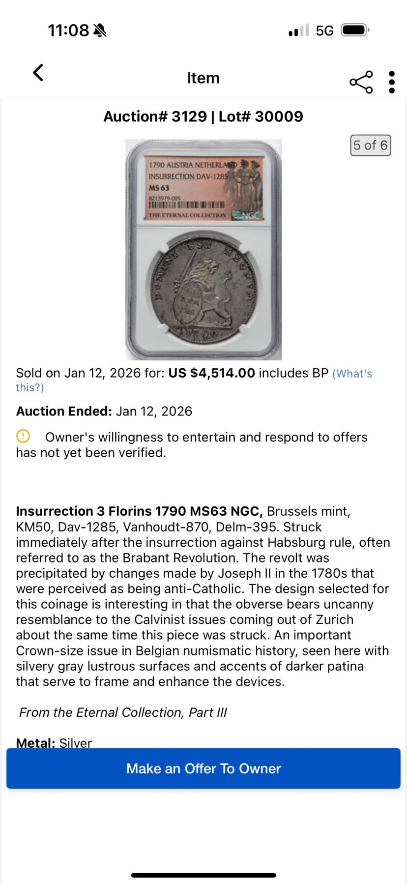 万国钱币拍卖第061期（马年首拍）